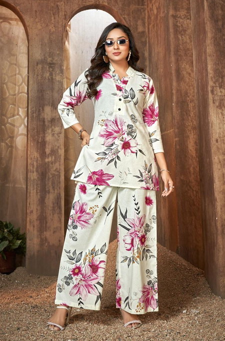 Ladies Flavour 3240 And 3241 Cotton Flex Printed Co Ord Set Orders In India
